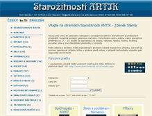 Tablet Screenshot of antik-slama.cz